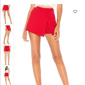 by the Way red wrap skort